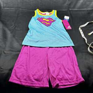Supergirl GIRLS tank top and capri pant pajamas